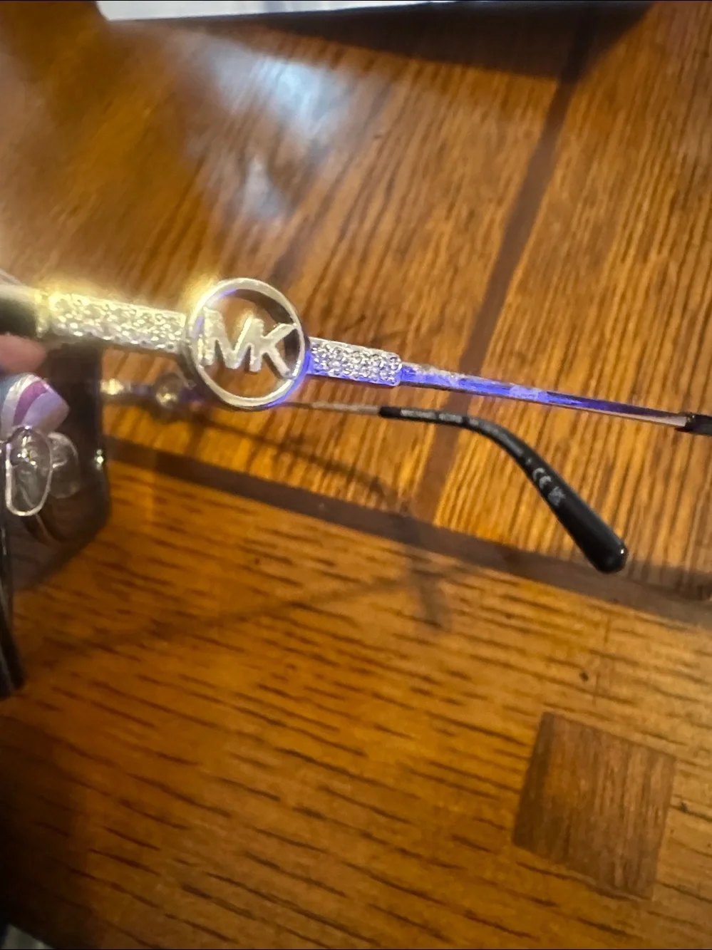 Michael Kors Black and Gold Cat-Eye Sunglasses